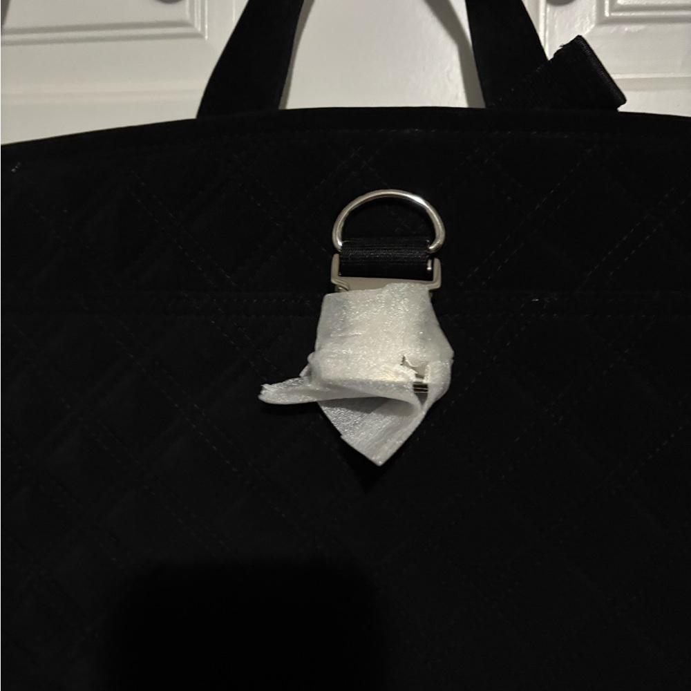 Black Quilted Garment Bag - Picture 2 of 8